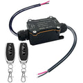URANT Remote Control Switch,Waterproof Switch DC 12/24/48 Volts 20A,Wireless 433 MHz Transmitter-Receiver Kit,164 Ft Long-Distance Control,Suitable for Water Pumps,Lights,Fans,Vacuum Cleaners