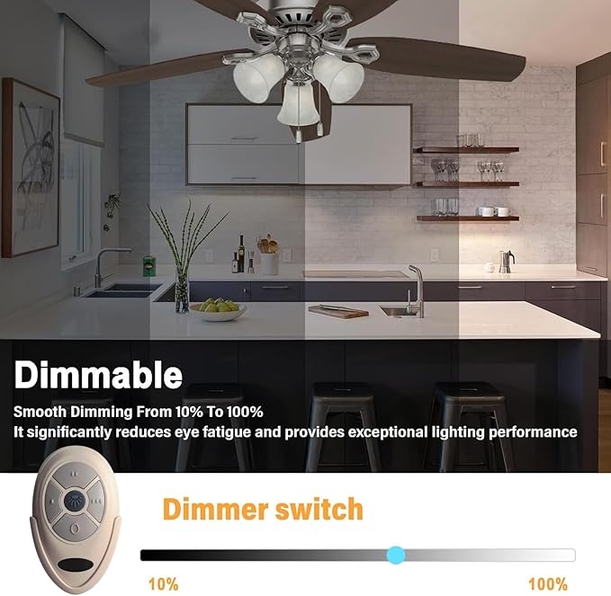 35T Ceiling Fan Remote Control Replacement for Hampton Bay Hunter FAN-53T Remote Replace FAN-11T FAN-53T Fan-HD L3HFAN35T FAN-35T L3HFAN35T1 FAN-35T1