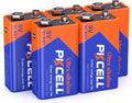 PKCELL 9v Maximum Power Dry Battery – Ultra Long-Lasting 9V Batteries for Smoke Detector 9v 6lr61 Alkaline for Smoke Alarms