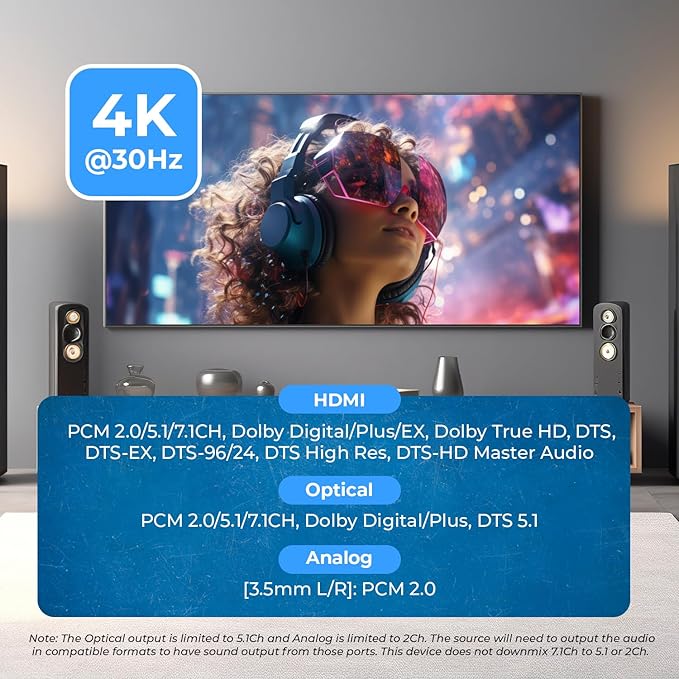 OREI Quad Multi HDMI Viewer 4 in 2 Out, HDMI Matrix Switcher 4 Ports Seamless Switching and IR Remote Supports 4K PIP PS5/PC/DVD/Security Camera, HDMI Switch RS-232 Optical Out - HDS-402MV