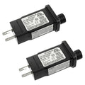 SIGANDG 24V 6W LED Transformer Replacement Class 2 Power LED Controller with 8 Modes Supply for Christmas String Light Inflatable Decorations IP44 Waterproof Low Voltage Transformer(2 Pcs)
