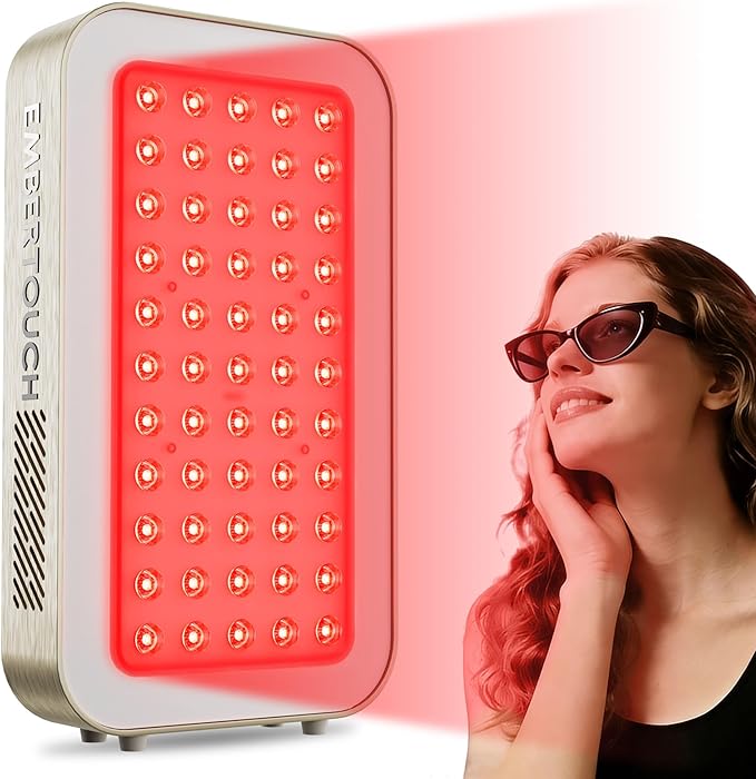 EmberTouch Red Light Therapy Panel - 660nm & 850nm Infrared Light Therapy Lamp with Smart App Control, 55 LEDs High Power Device at Home for Body, Face, Recovery, Skin Health, 115W (PRO100)
