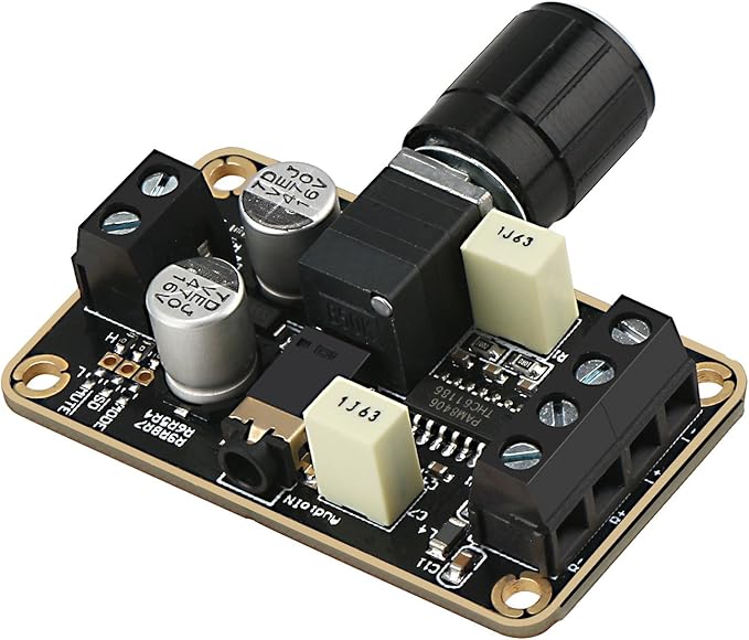 DROK 5W+5W Mini Audio Amplifier Board PAM8406 DC 5V Digital Stereo Power Amp 2.0 Dual Channel Class D Amplify Module for Speaker Sound System DIY