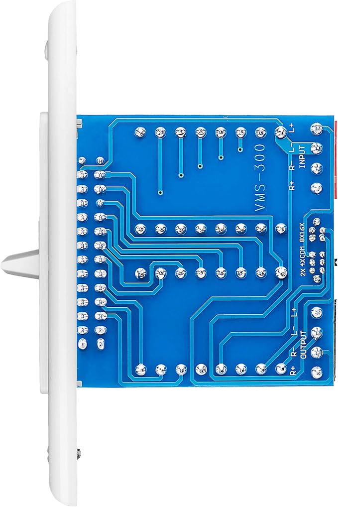 OSD Audio 300W in Wall Volume Control Impedance Matching for Home Speakers, Slider White VMS300