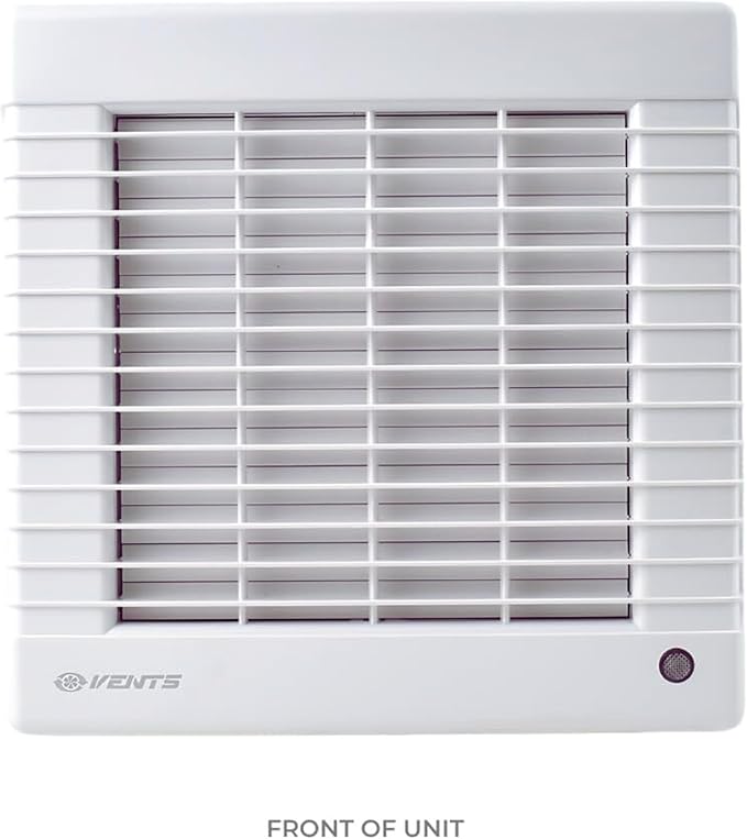 VENTS-US GK 150 MA - Easy to Install 6" Through The Wall Exhaust Fan with 176 CFM - Built to Remove Moisture, Harmful Fumes, Vapors, Odors, Humidity, and Common Indoor Air Contaminants