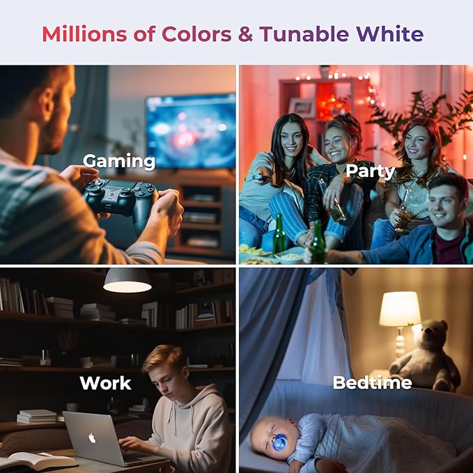 THIRDREALITY Smart Color Bulb ZL1,Zigbee hub Required,Compatible with Home Assistant(ZHA&Z2M),SmartThings,Aeotec,Homey,Hubitat or Echo Devices with Built-in Zigbee hub,A19 RGBCW Bulb,800 Lumens