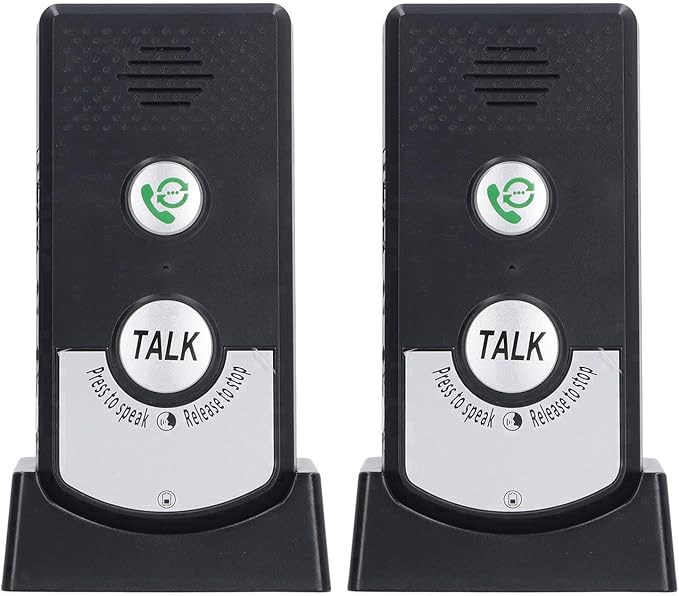 Brrnoo 2 Way Voice Intercom Home Intercom System Wireless Super Long Range Intercomunicador Intercom Doorbell System Unit for Home Hospital Office