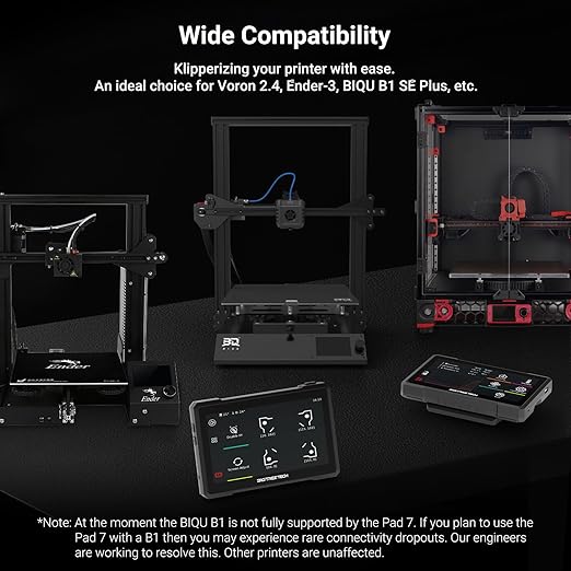 BIGTREETECH PAD 7 Touch Screen Based on Klipper firmware 7 inch Open Source Smart PAD with CB1 Board KlipperScreen for BIQU B1 SE Plus, Voron 2.4, Ender-3 and Most FDM 3D Printers DIY