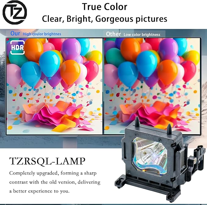 TZRSQL LMP-H210 Replacement Projector Lamp for Sony VPL-HW45ES VPL-HW60 VPL-HW65 VPL-HW65ES VPL-VW65ES VPL-HW60ES VPL-HW48ES VPL-HW65E VPL-HW45E VPL-HW45EW VPL-HW45AES VPL-HW65AES/HW65EW with Housing
