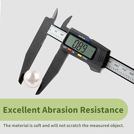 SCITOOLS Digital Caliper 0-8" Measuring Tool, Micrometer Caliper with Auto-Off Feature, Interchangeable Between inches and millimeters for Jewelry Measurement and 3D Printing