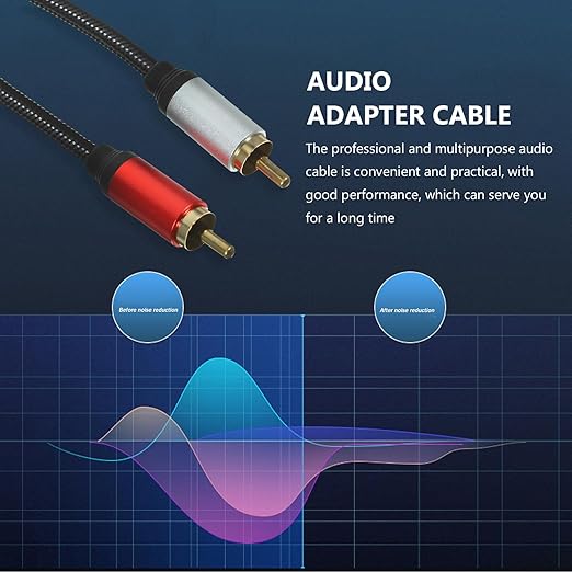 SEWCHICS XLR Female to Dual RCA Audio Splitter Cable 2m Microphone Signal Patch Cord for Audio Mixer Equipment