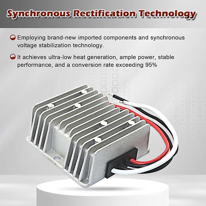 DC 12V Step Up to 24V Boost Converter 50A DC Voltage Regulator Power Converter Waterproof Module Transformer for Golf Cart Club Car
