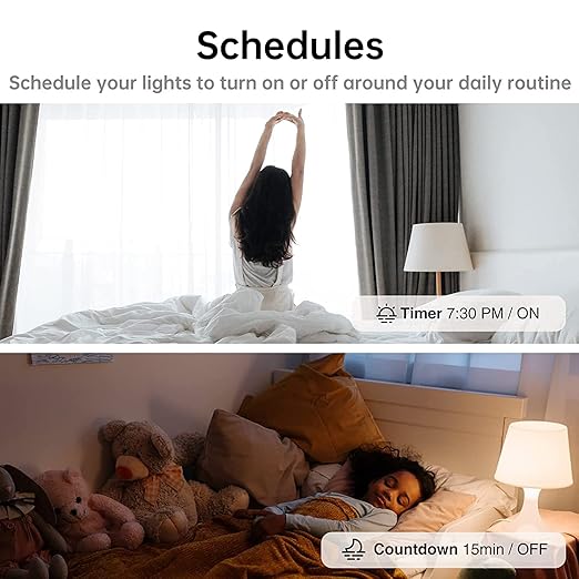 Smart Wi-Fi Light Switch, 2 Channels Linptech Wireless Relay Switch Tuya App Remote Control Voice Control Home Automation Timer Compatible with Alexa for LED Ceiling Pull Chain Light