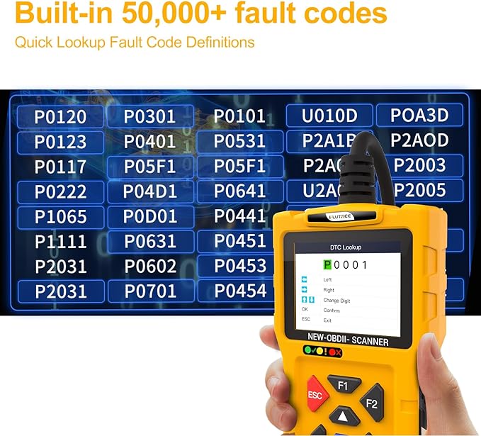 T600 OBD2 Scanner Diagnostic Tool & Code Reader for Cars and Trucks – Check Engine Code Reader with Reset, Read & Clear Fault Codes for Vehicle 1996+, Live Data, 50,000+ DTCs, Cloud Print, I/M Status