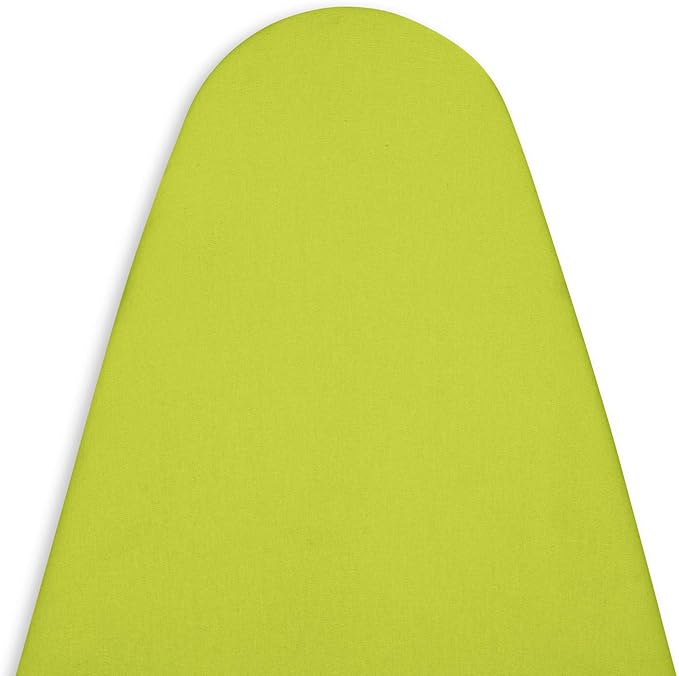 Encasa XO Ironing Board Cover and Pad 49"x18" - 4mm Felt Wide Iron Board Cover with Padding - Heat Resistant, Stain-Safe Dye, Non Slip Elastic Bungee Cord Tightening Iron Table Cover Lime Green