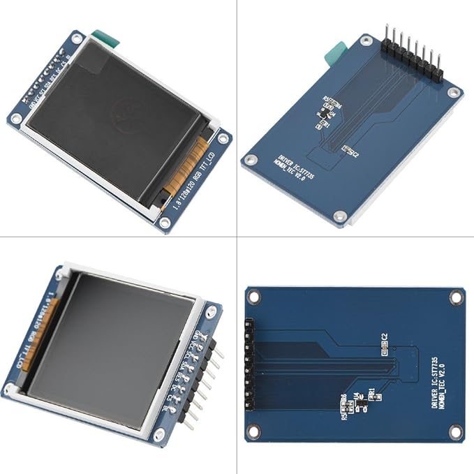 Bewinner 1.8inch LCD Display Module, TFT Screen Module 128 x 160 Resolution Onboard Driver ST7735 SPI Interface, Full-Color LCD Screen Display Controller Module