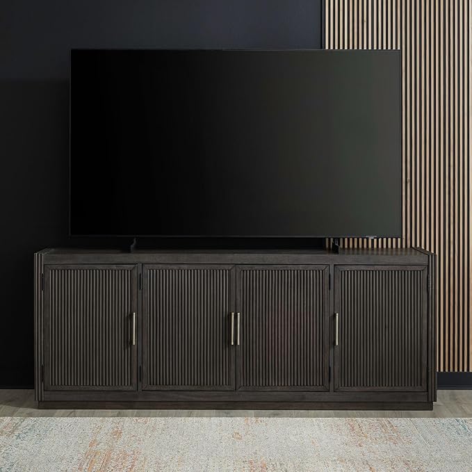 Liberty Furniture Modern Edge 77 Inch TV Console for Living Room - Caffe