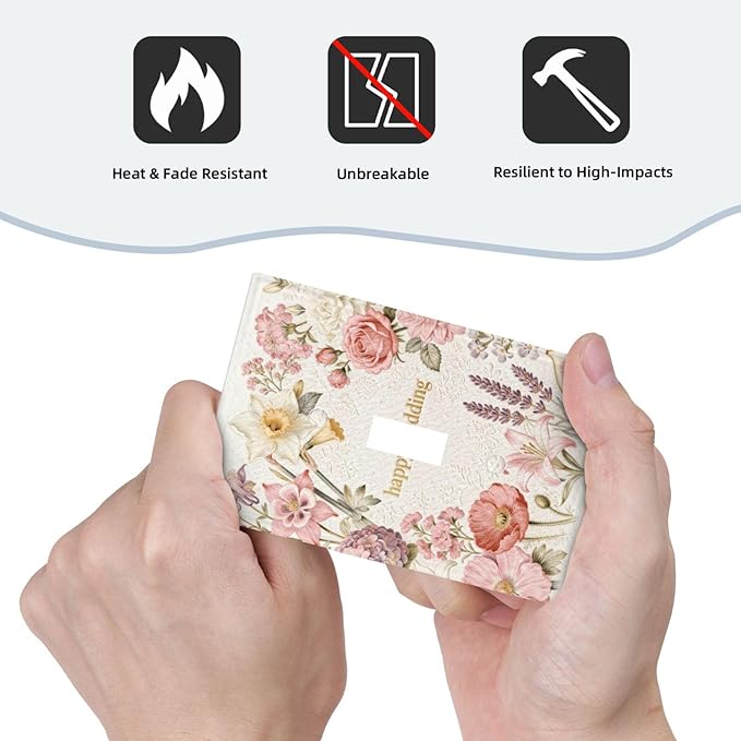 Bvtewkhz Floral Plant Watercolor Flowers 1 Gang Single Toggle Decorative Outlet Covers Light Switch Plate Electrical Receptacle Switchplate For Bathroom Kitchen Bedroom