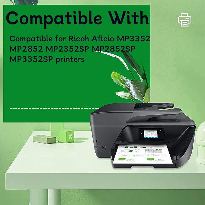 OEMLSO MP3352 Toner Cartridge Compatible for Ricoh MP3352 888169 Toner Cartridges Work for Ricoh Aficio MP3352 MP2852 MP2352SP MP2852SP MP3352SP Printers 1 Pack