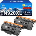 VLOVEINK TN920XL TN920 Toner Cartridge Compatible for Brother TN920XL TN920 TN920UXXL TN920XXL Work with Brother HL-L6210DW MFC-L5915DW HL-L6210DWT HL-L5210DWT MFC-L5710DW Printer (2 Pack, with Chip)