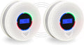 Kesymo 2Pack Upgraded Interlinked Smoke Carbon Monoxide Detector, Battery Powered&Wireless Interconnected Smoke and CO Alarm, Transmission Range of Over 820 ft (Includes Battery)