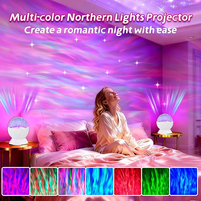 XBYZZRS Galaxy Projector Egg Night Light Projector USB-Powered Mood Lighting Adult Kids Night Light Adjustable Colors Lights for Bedroom Aurora Halloween Decorations Christmas Gift