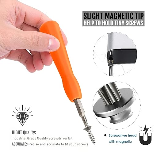 Replacement Ring Doorbell Screwdriver + 20Pcs Doorbell Screws & Charger Charging Cable Cord for Video Doorbell, Video Doorbell 2nd generation 3 and Pro & Elite Ring Doorbell Security Screw (Orange)