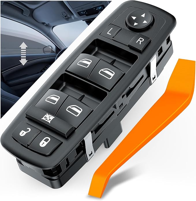 Nilight Master Power Window Switch Compatible for 2013 2014 2015 2016 Dodge Dart Jeep Cherokee Chrysler 200 Front Left Driver Side Windows Control Switches