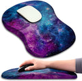KUOSGM Mouse Pad Wrist Support, Ergonomic Mouse Pad with Massage Dot, Comfortable Computer Mouse Pad for Laptop, Wrist Rest Pain Relief Mousepad with Non-Slip PU Base for Office & Home, 12 x 8 in