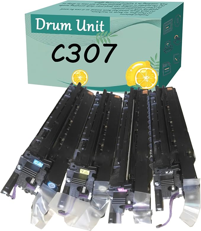 FNTSMA C307 307 Drum Unit Compatible Replacement for Ricoh MP C306 C307 C406 C407 Printer 1 Set