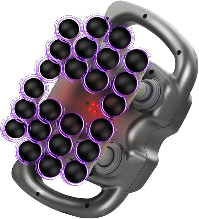 Fakosre 24 Haed Massage Gun, Massage Gun Deep Tissue with 9 Modes 99 Intensities, Quiet Multi Head Massage Guns for Backs, Shoulders, Legs, Foot and Full Body Muscle Pain Relief