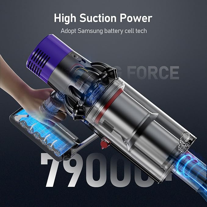 Keenstone 25.2V 8000mAh Battery Replacement for Dyson V10, Upgraded Li-ion Battery for V10 Animal V10Absolute V10Motorhead V10Fluffy V10Total Clean SV12 Vacuum Cleaner, 2 Post-Filter Included