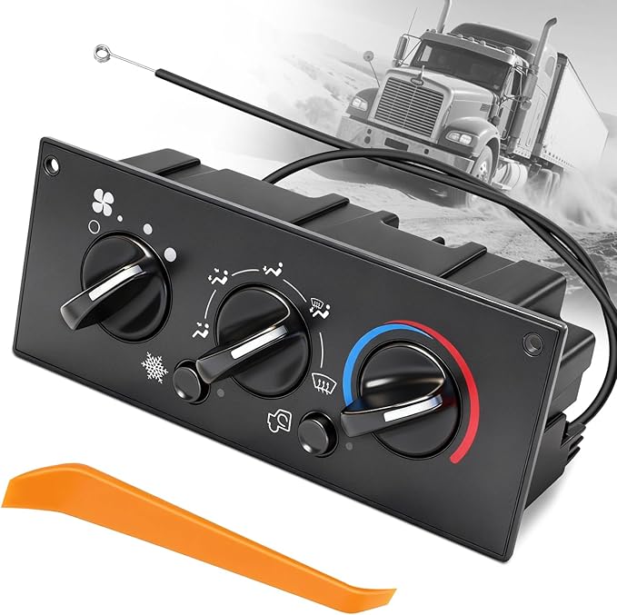 Front Climate Control Module 599-5511 Heavy Duty AC Control Panel Compatible with 2002-2006 Kenworth W900 T800 T600A C500 T300