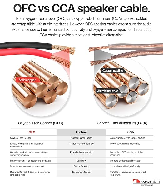 Nakamichi 10/2 (250-Foot) in-Wall & Direct Burial (UL CL2 CL3 Rated) Oxygen-Free Copper (OFC) 2-Conductor Speaker Cable Wire, Outdoor In-Ground, in-Ceiling, Riser, Black (10AWG / 250ft / 76.21m)