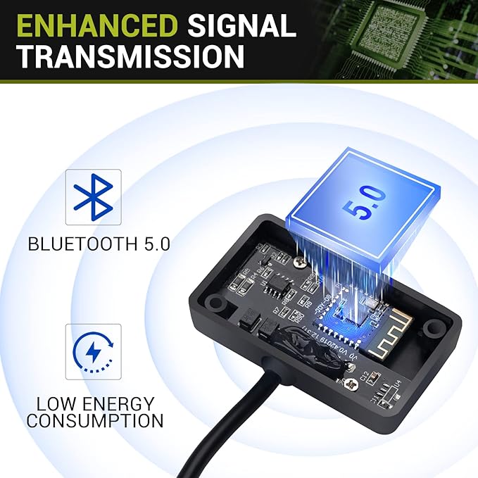 HQST Bluetooth Module with RJ12 Communication Port for HQST MPPT 20A 40A 60A Solar Charge Controllers, BT Module for APP Monitoring & Setting Parameters