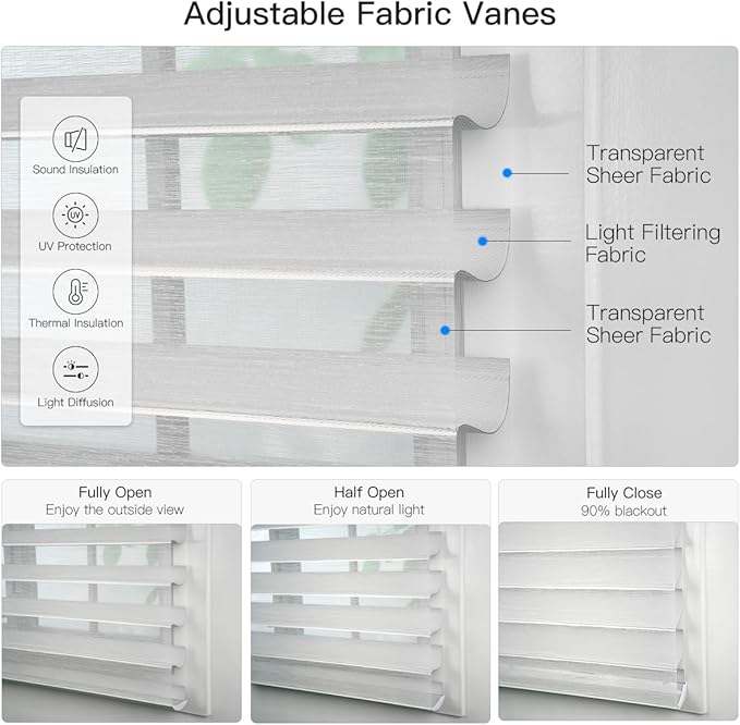 Tokblind Motorized Sheer Shade with Remote Control, Light Filtering Electric Roller Blinds Compatible with Alexa via Hub, Rechargeable Smart Window Shade Custom Size (Light Filtering Silver)