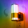 L LOHAS LED Night Light, Night Lights Plug into Wall, 10-Color RGB Change Nightlights,10/50/100LM Adjustable Automatic Nightlights Plug in with Dusk to Dawn Sensor for Room Bathroom Hallway