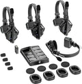 Hollyland Solidcom C1 Wireless Headset Intercom System 4-Person Full Duplex 1100ft Team Communication Group Talk Single-Ear Headset with 1 Master & 3 Remote Headsets