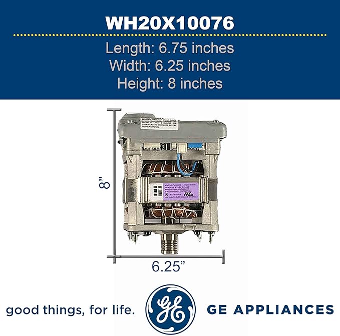 GE WH20X10076 Genuine OEM Motor & Inverter Assembly for GE Washing Machines