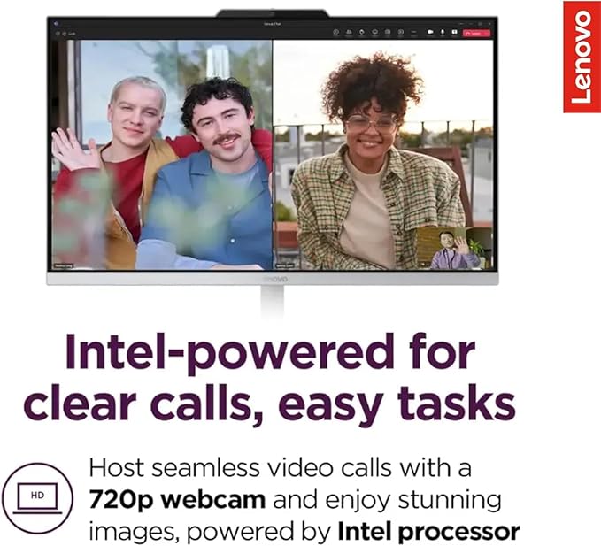 Lenovo IdeaCentre 24" FHD All-in-One Desktop Computer with Lifetime Office 365 for The Web • 32GB RAM • 2TB Storage • Intel Core • Wired Keyboard and Mouse • Windows 11