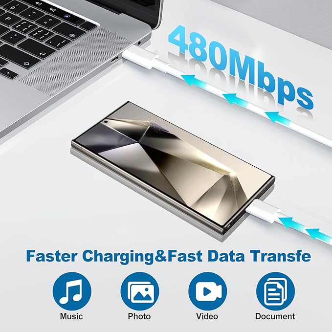 Super Fast Chargers for Samsung S25 Ultra,25W Type C Charger Fast Charging 2Pack USB C Charger Block and 10FT USB to USB C Cable Cord for Samsung Galaxy S25 Ultra/S24/S23/S22/S21 Ultra/S20/Note 20