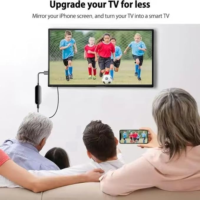 IShare iOS Wireless HDMI Display Adapter,Wireless hdmi Display Adapter,4k 1080p WiFi Streaming Movies Device Receiver Dongle for iPhone iPad,Supports high-Definition Video Synchronization. (2)