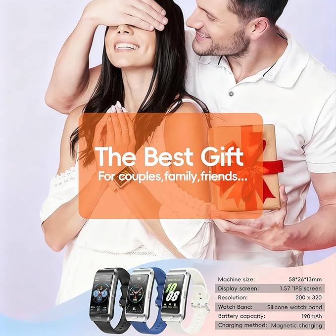 2-in-1 Smart Health Band with Built-in Bluetooth Earbuds, Fitness & Activity Tracker with Heart Rate & Sleep Monitor, Bluetooth Call Support, 1.57" HD Touchscreen for Daily Wellness(Blue)