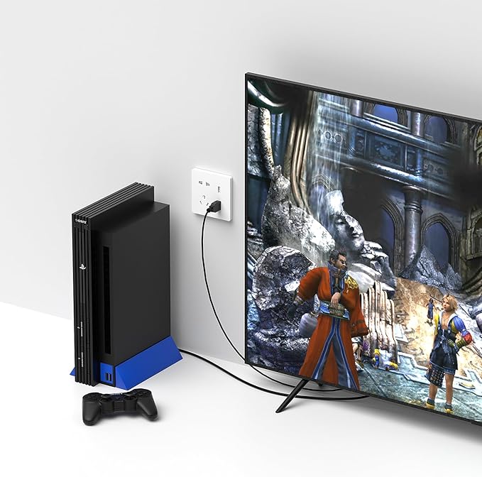 Arector HDMI Cable for PlayStation 2, PS2 to HDMI Adapter for HDTV HDMI Monitor, Supports All PS2 Display Modes