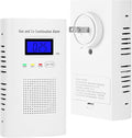 Combination Natural Gas Detector & Carbon Monoxide Detector, Plug in Carbon Monoxide Alarm & Propane Detector,Methane,with Backup 9V Battery Feature, Digital Display for Home, Apartment, RV