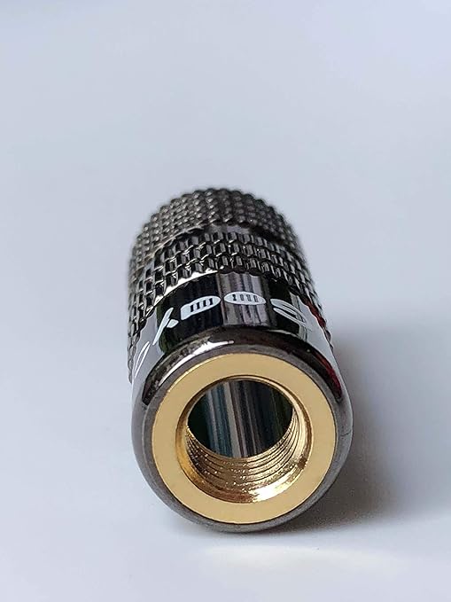 Goaycer Speaker Connector Banana Plugs - 24K Gold Plated Brass 4mm Plug (12 Pairs/24 pcs)