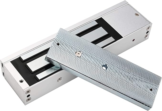 Electric Magnetic Lock 500KG 1200LBS Holding Force Electromagnet Lock 12V Fail Safe NC Mode Single Door for Access Control System