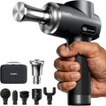 Professional Muscle Massage Gun Deep Tissue with Metal Head Therapy, Portable Handheld Muscle Massager, Percussion Back Body Masajeador 12mm Amptitude, Electric Back and Neck Massager for Athletes