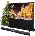 Elite Screens ezCinema 2, 70-inch 16:9, Manual Floor Pull Up Scissor Backed Projector Screen, Portable Home Theater Office Classroom Projection Carrying Bag, US Based Company 2-Year Warranty, F70XWH2