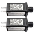 4.5V 0.6A 2PCS Replacement LED Transformer Class 2 Power Supply Adapter Ip44 LED Light Controller Low Voltage Transformer for Christmas String Light Inflatable Decorations (4.5V2.7W 2PCS)